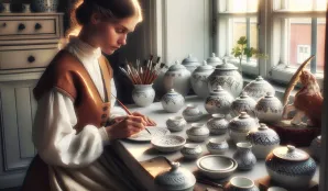 Image that illustrates Porcelain Painter: A Creative Profession with Historical Roots