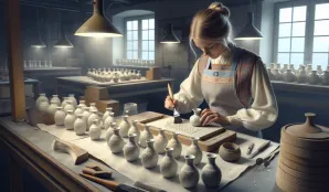 Image that illustrates Porcelain Stamper: An Artisan Craft with Precision and History