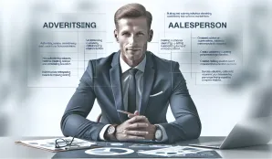 Image that illustrates Salesperson, Advertising Salary and Working Conditions