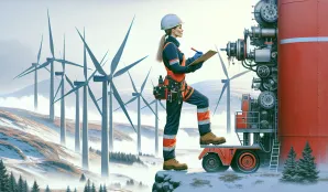 Image that illustrates Service Technician, wind turbines salary and job description