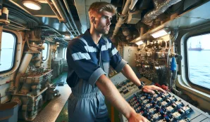 Image that illustrates Ship Engineer Salary and Working Conditions