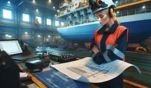 Image that illustrates Marine Engineer Salary and Working Conditions