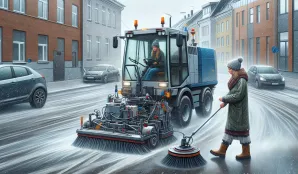 Image that illustrates Street Sweeper Operator Salary and Working Conditions