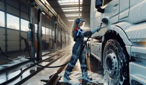 Image that illustrates Truck Washer Salary and Job Opportunities