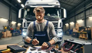 Image that illustrates Truck Electrician Salary and Job Information