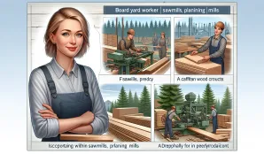 Image that illustrates Timber Yard Worker Salary and Job Information