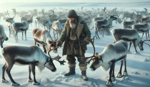 Image that illustrates Reindeer Herder Salary and Work: Explore the Opportunities of the Profession