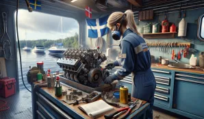 Image that illustrates Marine Mechanic Salary and Work