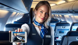 Bild som illustrerar Lön för Stewardess inom trafikflyg