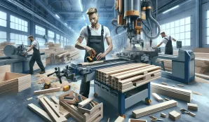 Image that illustrates Pallet Carpenter, Manufacturing Salary and Work Life