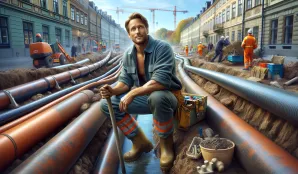 Bild som illustrerar VA-rörläggare