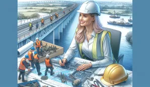 Image that illustrates Road and water construction engineer