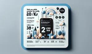 Image that illustrates Save Big with Vimla – Mobile Plan for 20 SEK/Month + 100 GB Extra Data