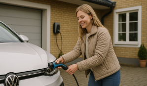 Bild som illustrerar Så laddar du elbilen billigare – strategi för låg kostnad