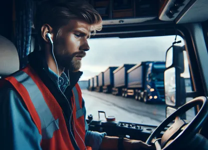 Image that illustrates What does it mean to work as a truck driver?