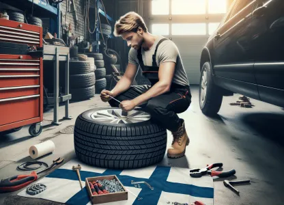 Image that illustrates Working as a Tire Fitter