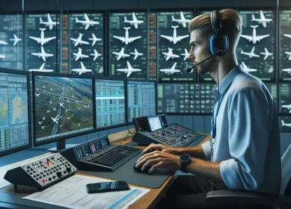 Image that illustrates Air Traffic Controllers: A Profession with High Responsibility and Attractive Salaries