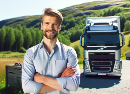 Bild som illustrerar Chaufför-lastbil