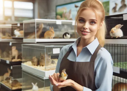 Image that illustrates Salary and Work for Shop Assistants in a Pet Store