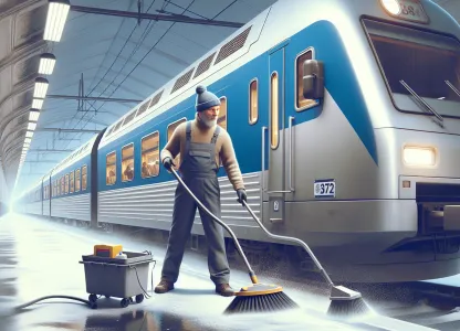 Bild som illustrerar Tågstädare