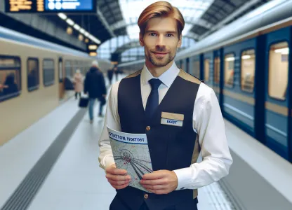 Bild som illustrerar Stationsvärd-pendeltåg-t-bana