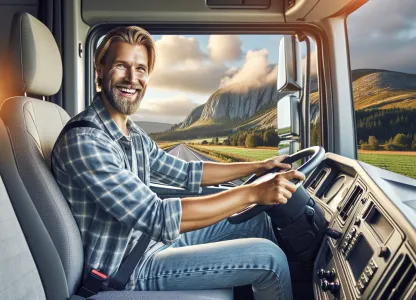 Image that illustrates Occupation Overview: Long-Haul Truck Driver