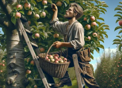 Bild som illustrerar äppelplockare