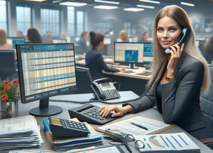 Bild som illustrerar Kontorstelefonist