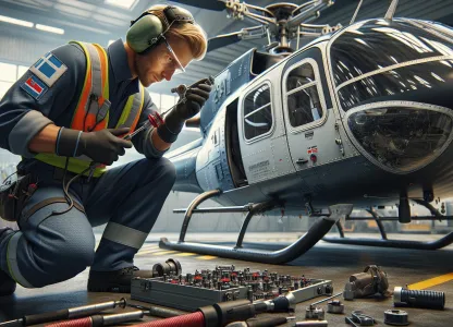 Image that illustrates What Does a Helicopter Technician Do?