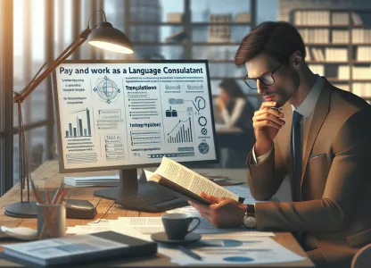 Image that illustrates Salary and Work as a Language Consultant