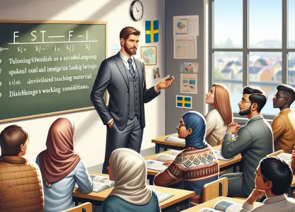 Image that illustrates Salary and Working Conditions for Swedish for Immigrants (SFI) Teachers