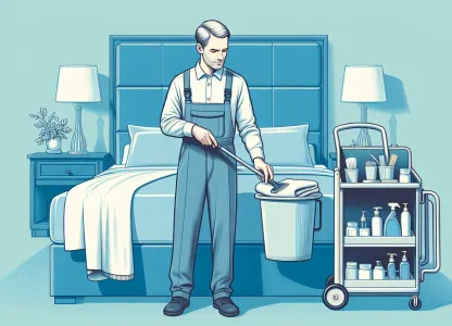 Bild som illustrerar Hotellstädare