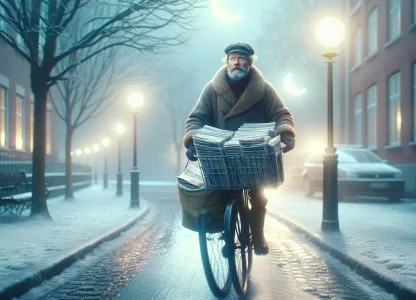 Bild som illustrerar Tidningsutdelare