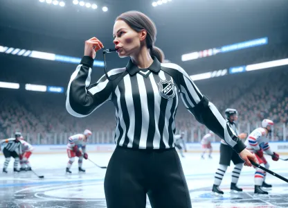 Image that illustrates Salary and Work for Ice Hockey Referees