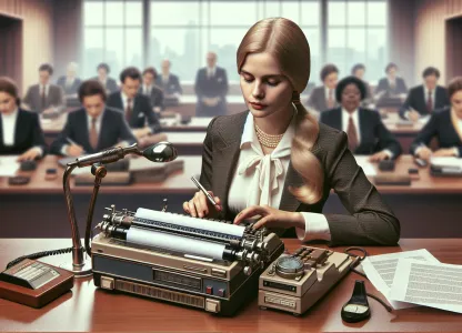 Image that illustrates Salary and Working Conditions for Stenographers