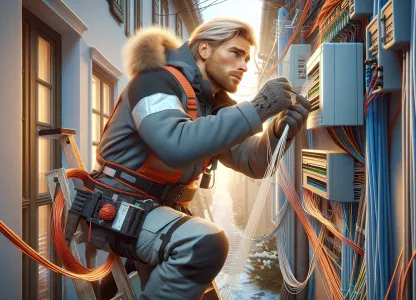 Bild som illustrerar Fiberinstallatör