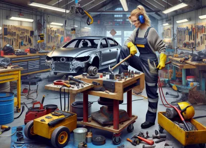 Image that illustrates Auto Body Technician: Salary and Job Description