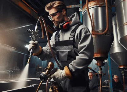 Bild som illustrerar Sandblästrare-metall