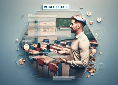 Image that illustrates Salary and Work for Media Educator