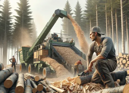 Image that illustrates Harvester Operator in Forestry: A Job Overview