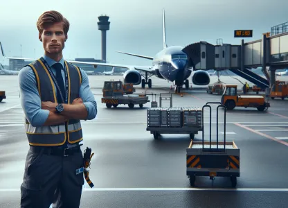 Bild som illustrerar Trafikassistent-luftfart-rampagent