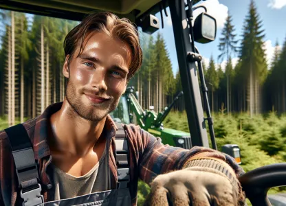 Bild som illustrerar Traktorförare-skogsbruk