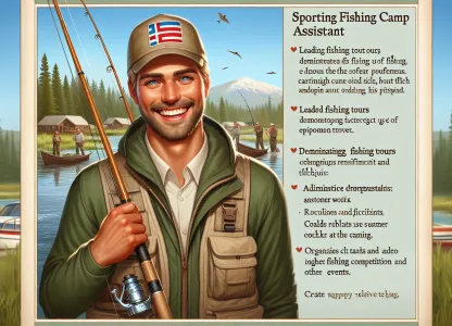 Image that illustrates Salary and Job Description for Sport Fishing Camp Assistant