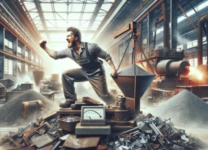 Bild som illustrerar Skrotvägare-stålverk