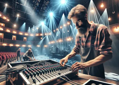 Image that illustrates What Does a Lighting Technician Do?