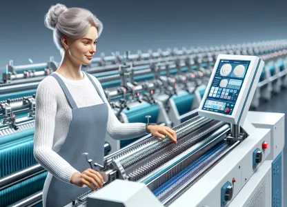 Bild som illustrerar Stickare-textilindustri