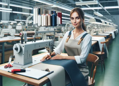 Bild som illustrerar Gardinsömmerska-industri