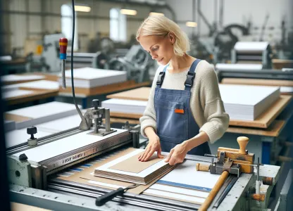 Image that illustrates Working as a Cutter in Bookbinding