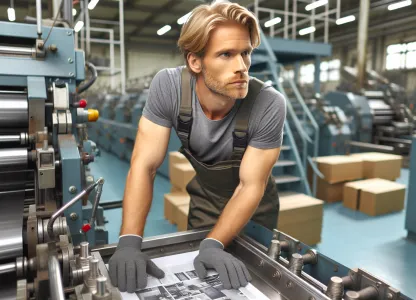 Bild som illustrerar Maskinoperatör-grafisk-industri-pappersvaror