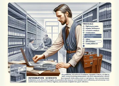 Image that illustrates Salary and Work for Information Scientists